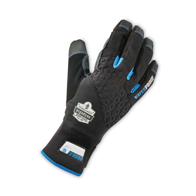 ProFlex 818WP Thermal WP Gloves with Tena-Grip, EN388: 3423X, 9" Long, Medium, Black, Pair