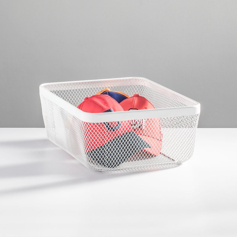 mDesign Steel Organizer, Matte White (25955)