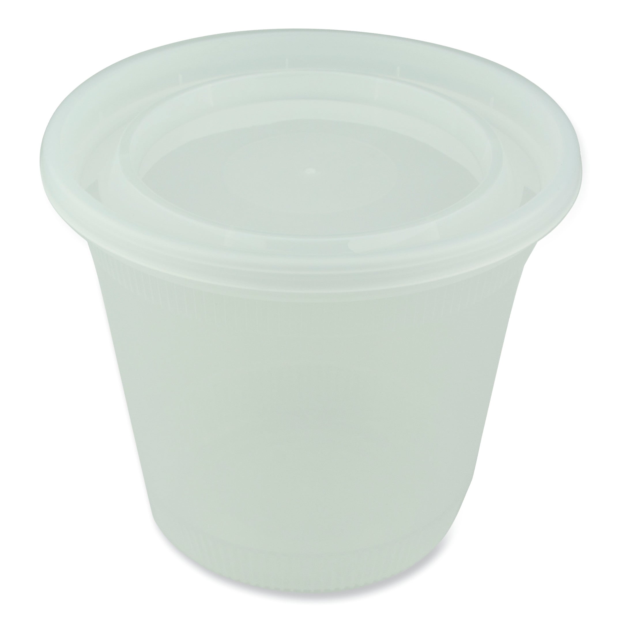 Pactiv Evergreen Newspring DELItainer Microwavable Container, 32 oz, 5.5 x 5.5 x 4.9, Clear, Plastic, 200/Carton