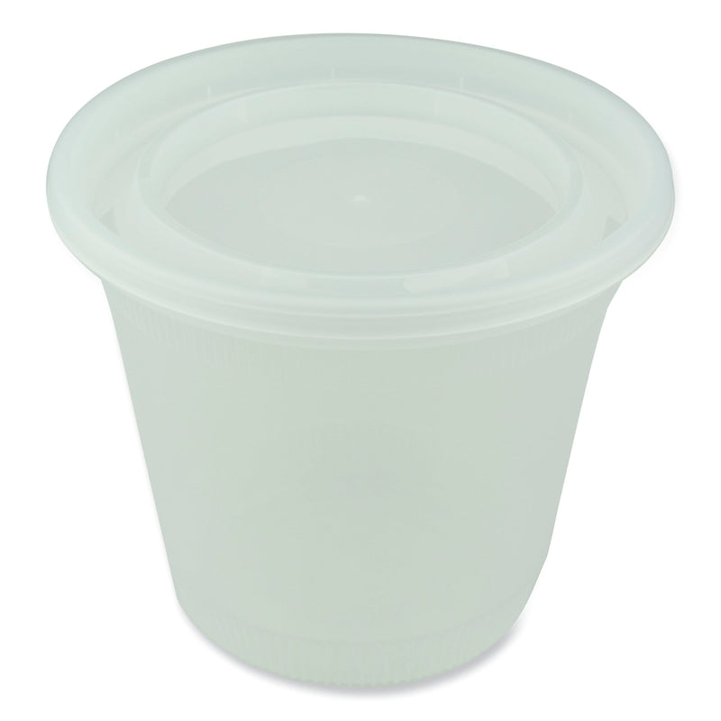 Pactiv Evergreen Newspring DELItainer Microwavable Container, 32 oz, 5.5 x 5.5 x 4.9, Clear, Plastic, 200/Carton
