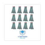 Echomop With Looped-End Wet Head, Synthetic/cotton, Large, Blue, 12/carton