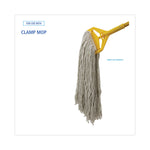 Cut-End Wet Mop Head, Cotton, No. 32, White