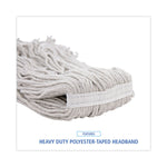 Mop Head, Loop Web/tailband, Value Standard, Cotton, No. 32, White, 12/carton