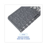 Commode Mat 2.0 Disposable Toilet Floor Mat, Non-Slip Rubber, 22 x 22, Gray/White, 6/Carton