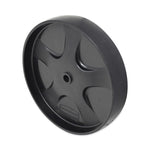 Wheel and Axle Kit for Janitorial Cleaning Cart, 8" Wheel, Black/Gray/Silver, 2/Set