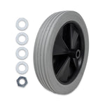 Tilt Truck Wheels, 300 lb Weight Capacity, 12" Wheel, Gray