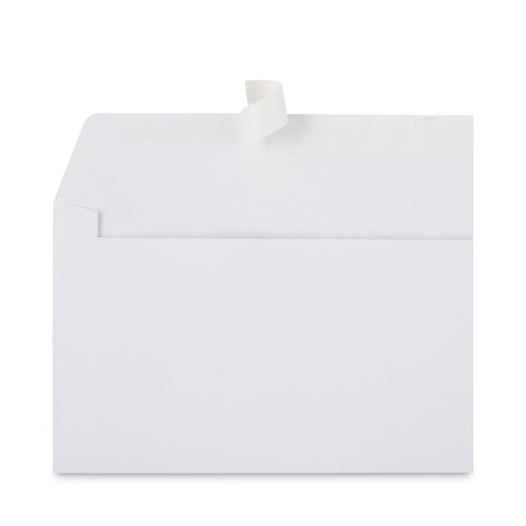 Open-Side Business Envelope, 1 Window, #10, Commercial Flap, Gummed Closure, 4.13 x 9.5, White, 250/Box