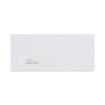 Open-Side Business Envelope, 1 Window, #10, Commercial Flap, Gummed Closure, 4.13 x 9.5, White, 250/Box