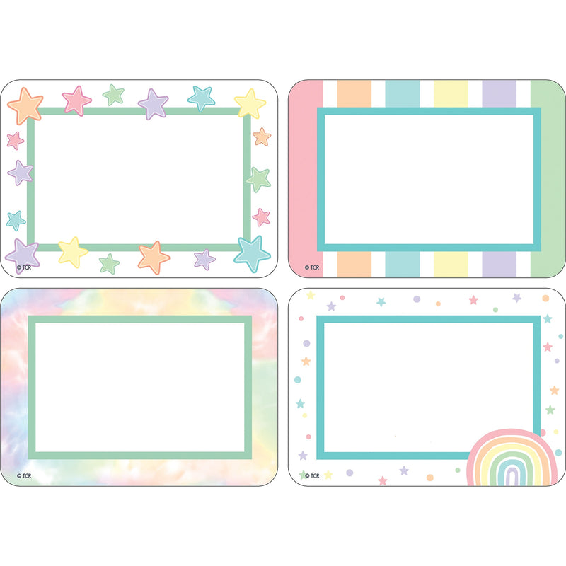 Teacher Created Resources Pastel Pop School Name Tags, 5.25" x 4.38", 216/Pack, 6 Packs/Bundle (TCR8421-6)