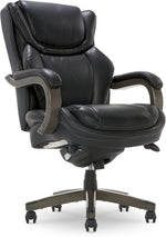 La-Z-Boy Harnett Ergonomic Faux Leather Swivel Executive Chair, Black (46253A)