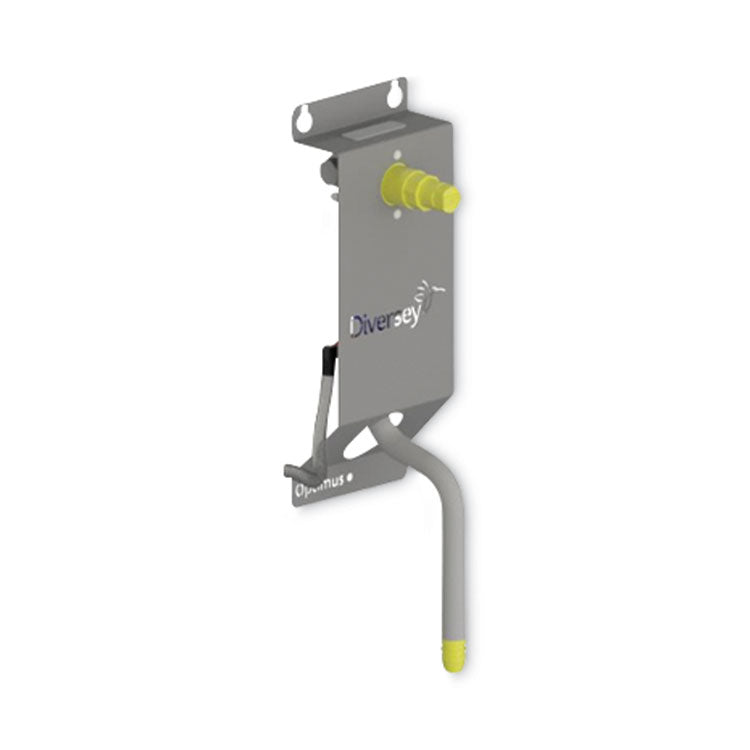 Optimus Low Flow Single Button Dispenser, 6.27 X 4.03 X 13.13, Gray