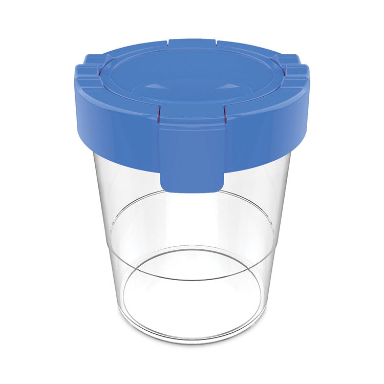 Antimicrobial No Spill Paint Cup, 3.46 w x 3.93 h, Blue