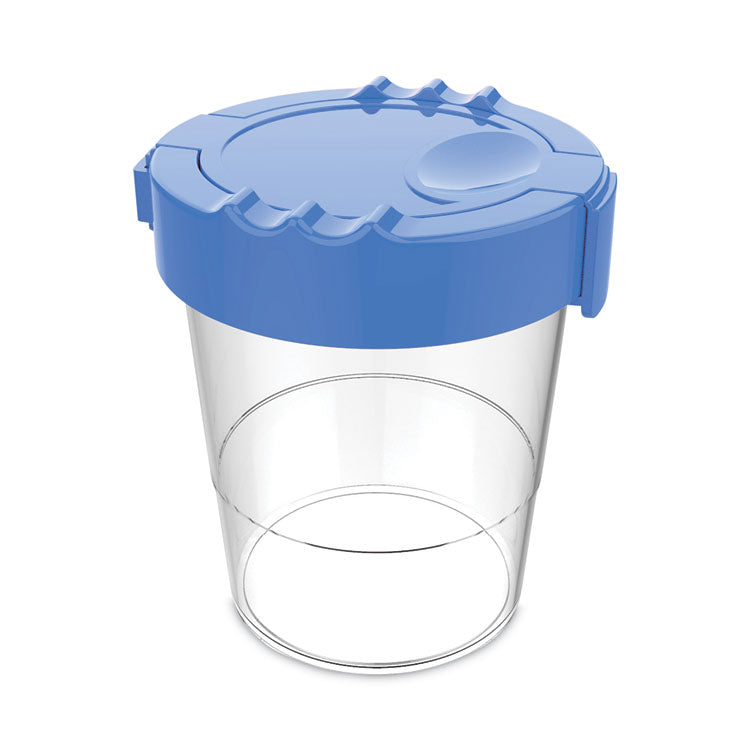 Antimicrobial No Spill Paint Cup, 3.46 w x 3.93 h, Blue
