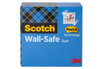Scotch Wall-safe Invisible Clear Tape, 0.75" x 36 yds., 1" Core (811-341296)