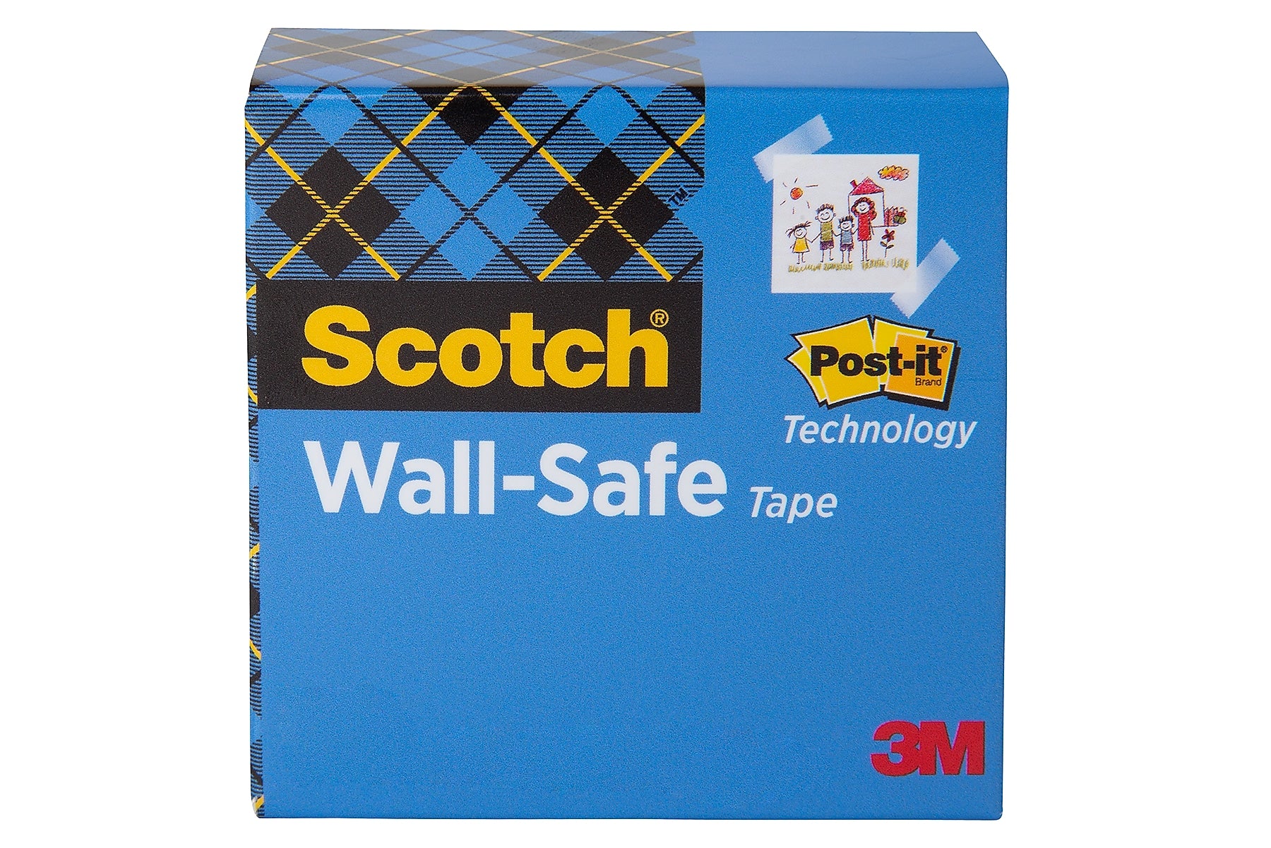 Scotch Wall-safe Invisible Clear Tape, 0.75" x 36 yds., 1" Core (811-341296)