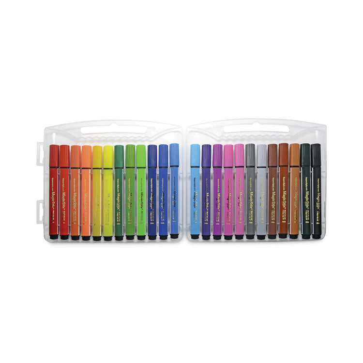 Magic Stix Markers, Medium Bullet Tip, Assorted Colors, 24/Pack