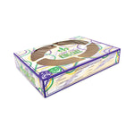 Mardi Gras King Cake Window Boxes, 19 x 14 x 3.5, Green/Purple/White, Paper, 50/Carton