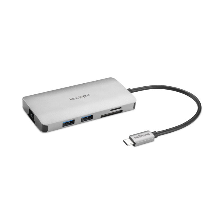 UH1400P USB-C 8-in-1 Driverless Mobile Hub, Gray