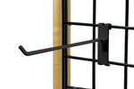 Nahanco 10" Gridwall Hook, Black, 12/Pack (GWH10B)