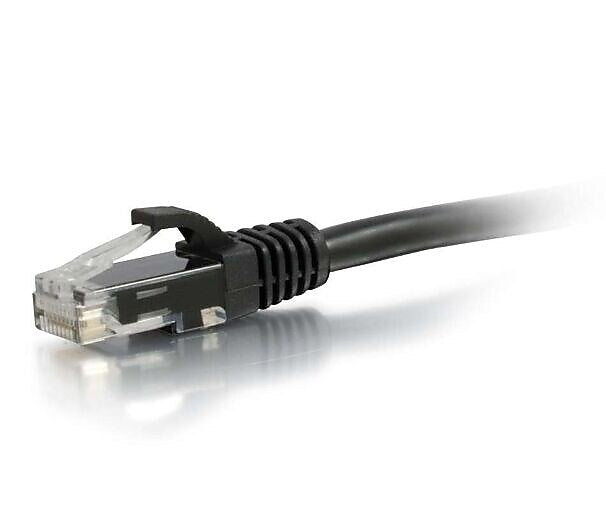 C2G 3' CAT-6 Network Patch Cable, 24 AWG, Black (27151)