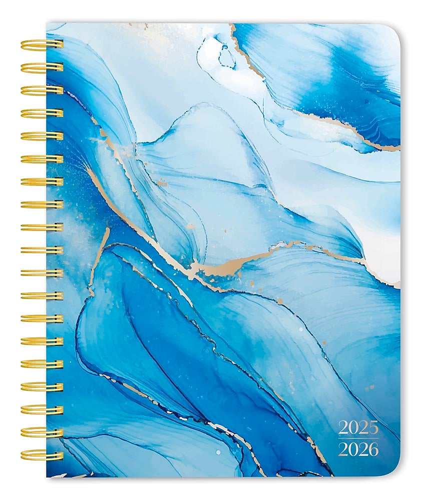 2025-2026 Plato Crackled Blush 6" x 7.75" Academic Year Weekly Planner, Multicolored (9798330700103)