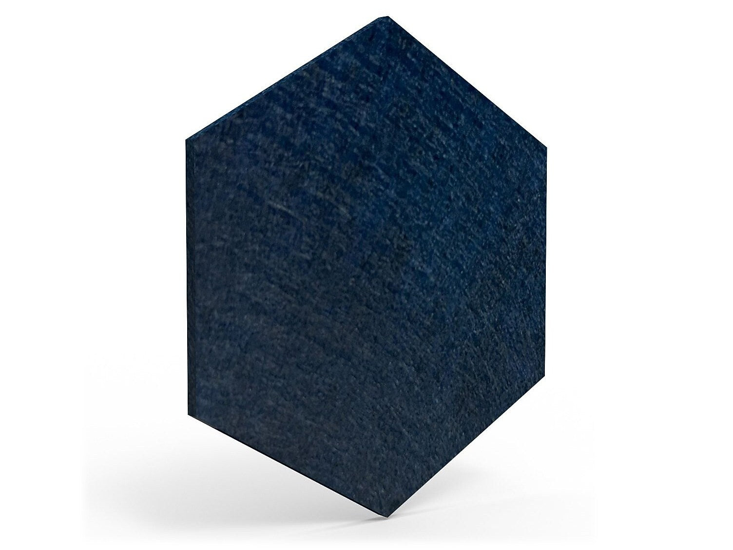 Luxor Reclaim Stick-On Decorative Acoustic Panels, 11"H x 9.5"W, Midnight Blue PET, 6/Pack (RCLMHEX057)