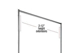 Nahanco 12" Height Extension for Z101 Rack, Chrome Metal, 2/Pack (RZE12)