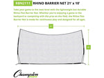 Champion Sports RHINO Flex Lacrosse Barrier Net, Black (RBM77)