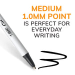 BIC Clic Stic Retractable Ballpoint Pens, Medium Point, Black Ink, Dozen (90433/CSM11BK)