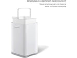 Nine Stars Plastic Sensor Trash Can, 2.6-Gallon, White (DZT-10-35)