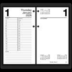 2026 AT-A-GLANCE 8" x 4.5" Daily Calendar Refill Pages, White/Black (E210-50-26)