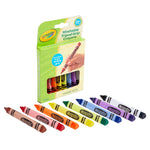 Crayola Washable Tripod Grip Triangular Crayons, Assorted Colors, 8/Pack, 8 Packs/Bundle (BIN811460-8)