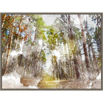 Amanti Art Forest Road I by Chamira Young Framed Canvas Wall Art Print, 42" x 32" (A42677748004)