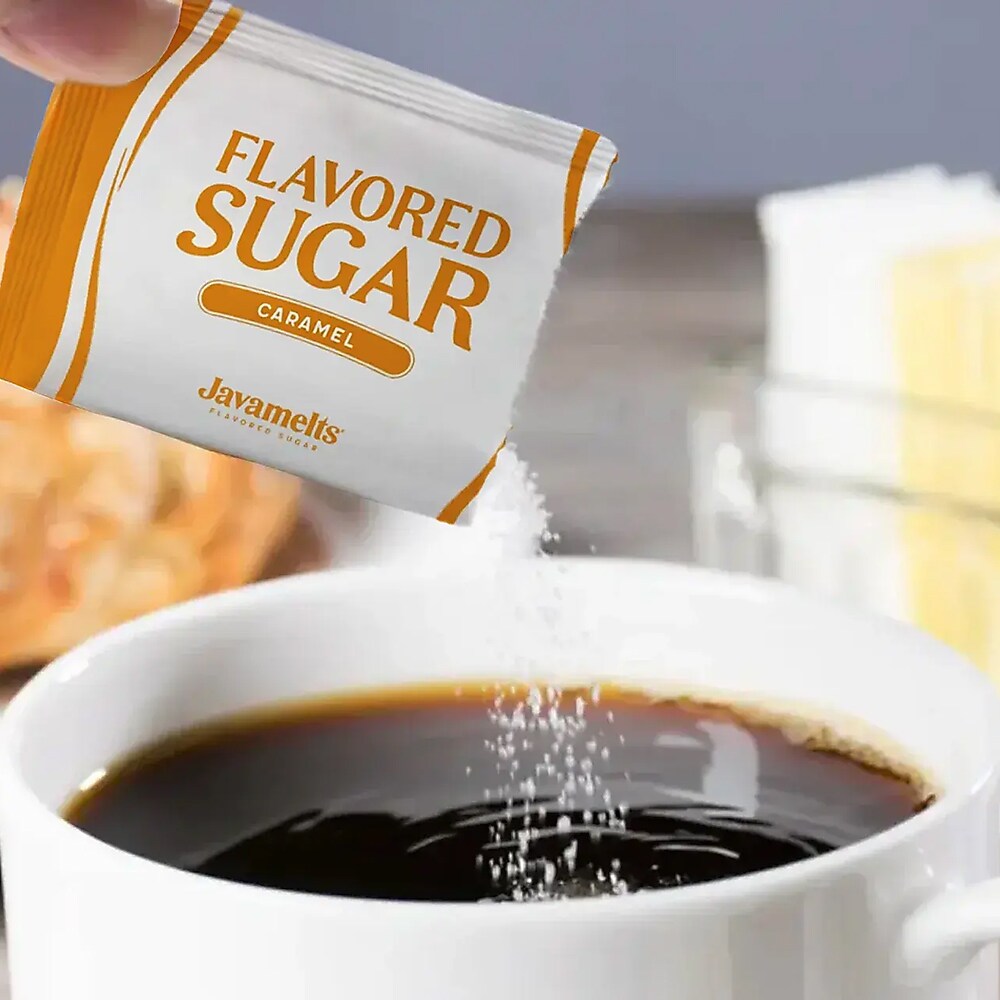 Javamelts Caramel Flavored Sugar Packet, 1000/Carton (888844)