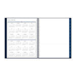 2026 Blue Sky Passages 8.5" x 11" Calendar Year Weekly & Monthly Planner, Faux Leather Cover, Navy (148659-26)