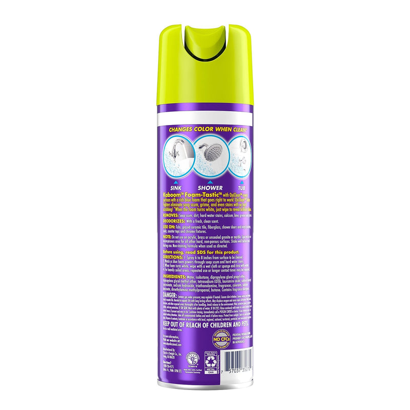 Kaboom OxiClean Foamtastic Bathroom Cleaner, Fresh Scent, 19 oz., 8/Carton (5703700071CT)