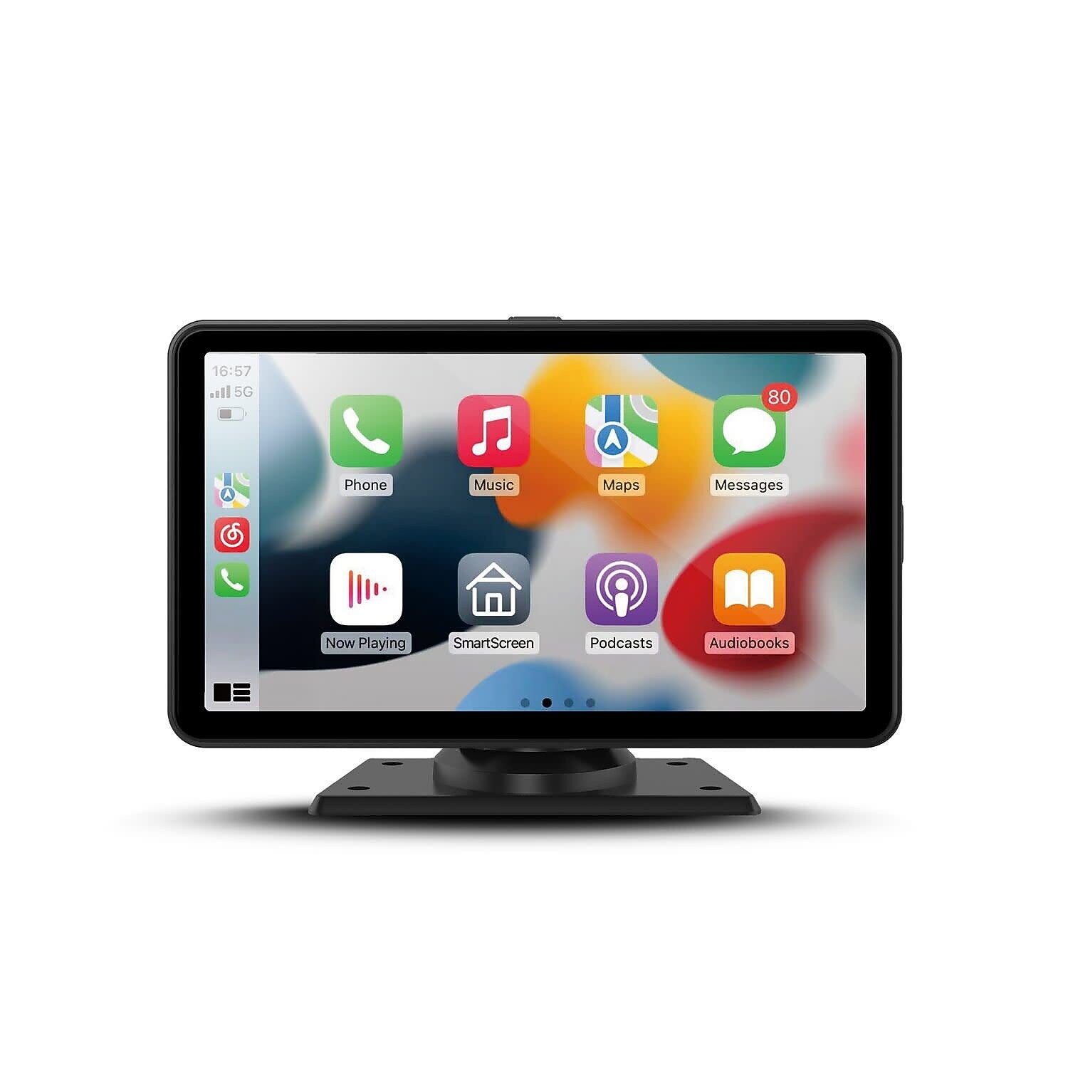 GekoGear Orbit C100 7" Infotainment Display Compatible with Apple Car Play and Android Auto, Black