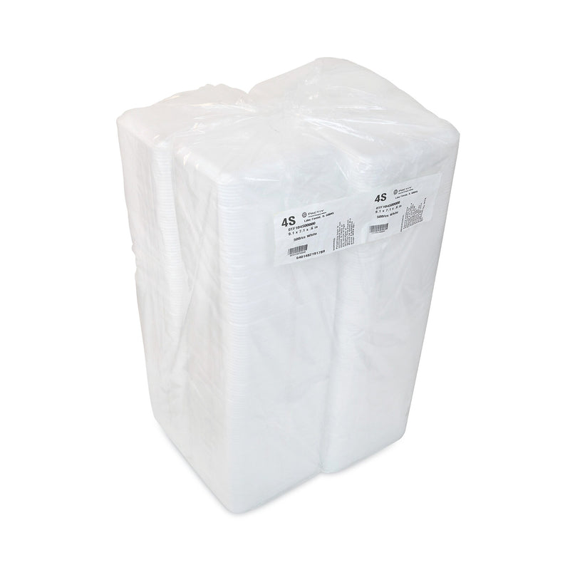 Pactiv Evergreen Meat Tray, #4 Shallow, 9.13 x 7.13 x 0.65, White, Foam, 500/Carton(PCT0TF104S00000)