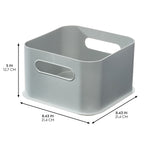 iDESIGN Medium Stackable Plastic Storage Bin, Gray (29212M2)