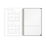 Planning Calendar KV Midnight Garden PP 5x8 RY26 Wkly/Mthly Safety Wirebound -