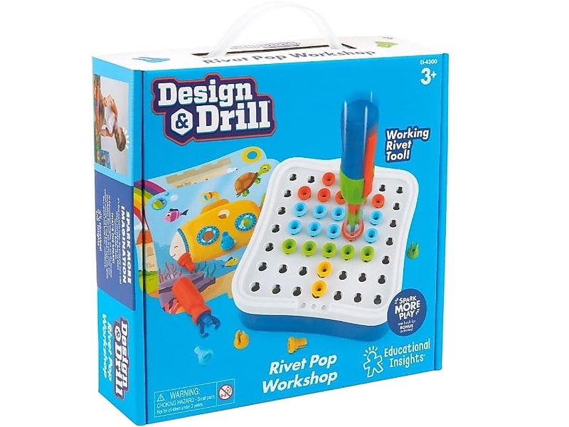 Educational Insights Design & Drill Rivet Pop Workshop (4300)