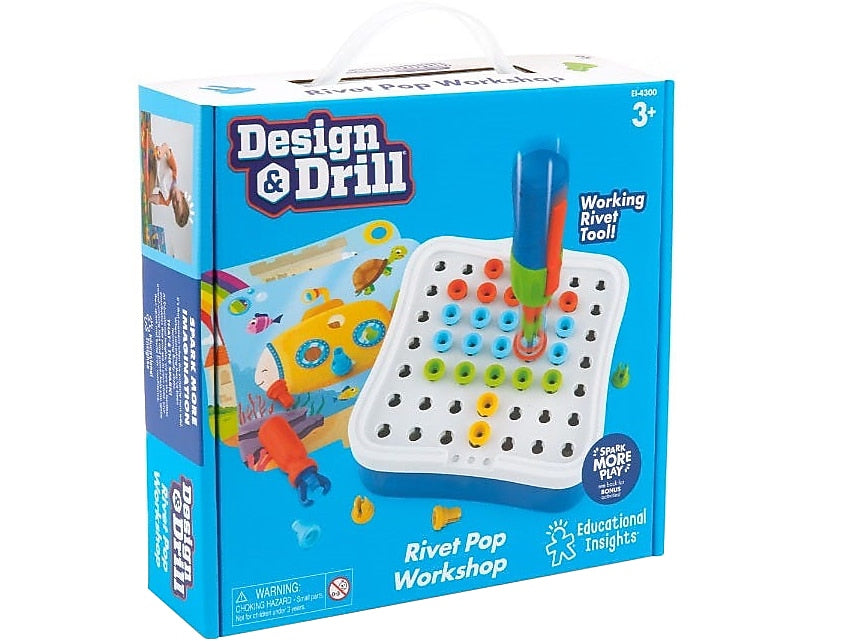 Educational Insights Design & Drill Rivet Pop Workshop (4300)