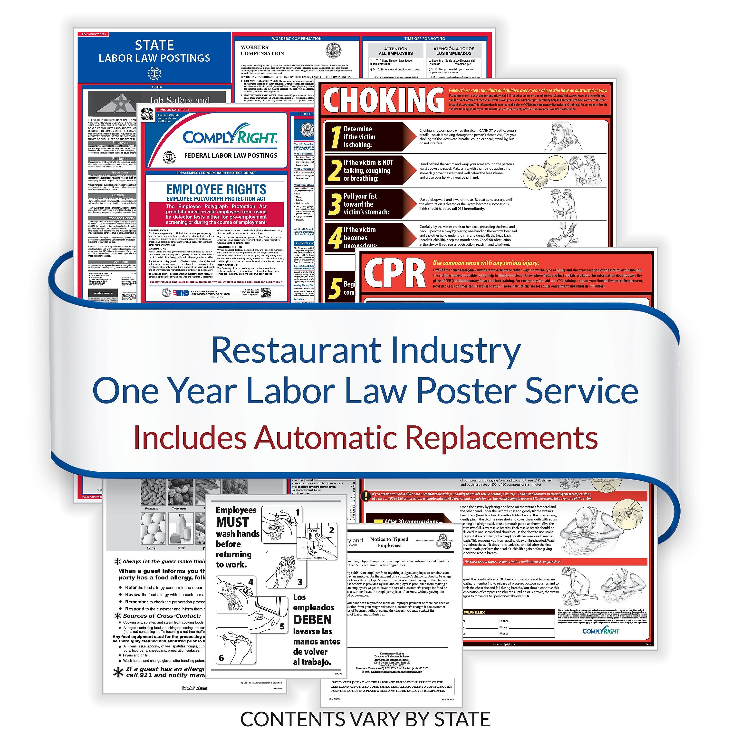 ComplyRight Federal, State and Restaurant (English) Labor Law 1-Year Poster Service, Connecticut (U1200CRESTCT)
