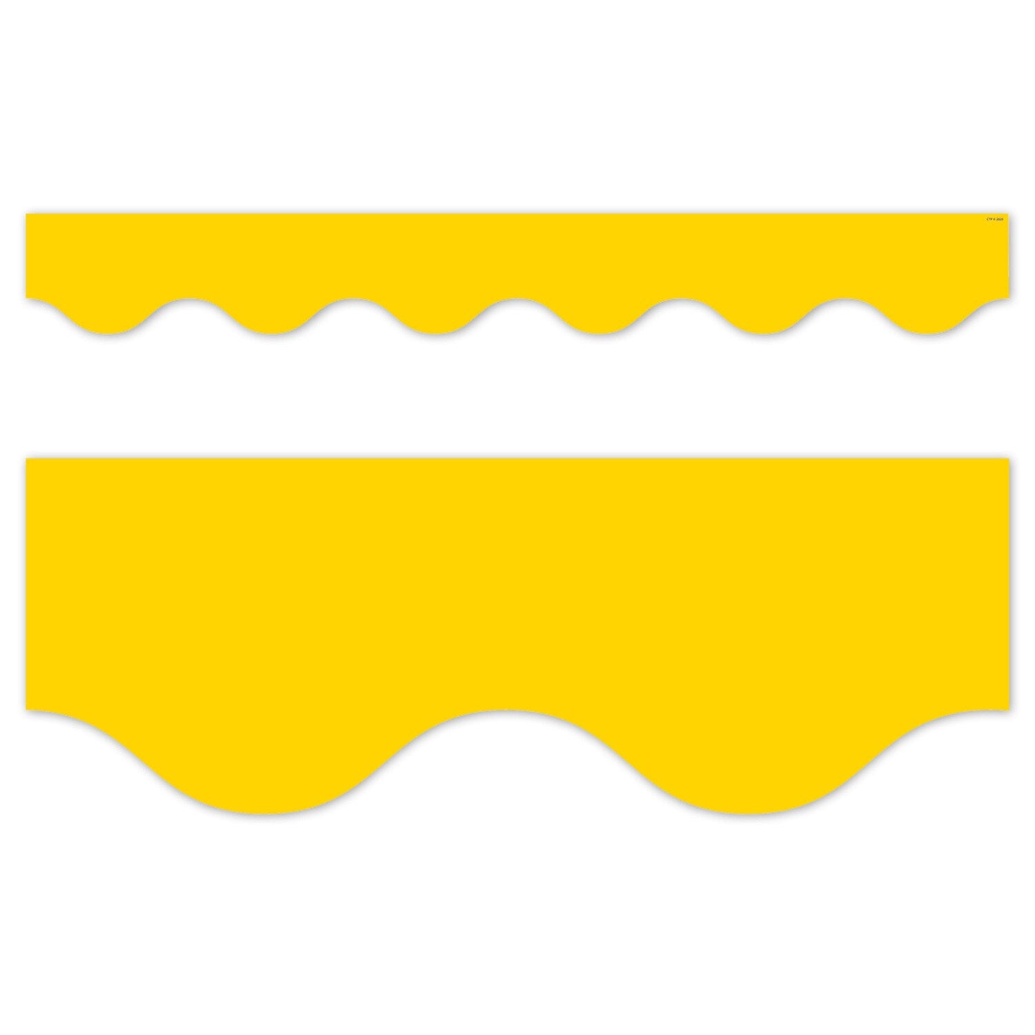 Creative Teaching Press Core Decor EZ Border, 3" x 2', Yellow Wavy, 24/Pack, 3 Packs/Bundle (CTP11065-3)