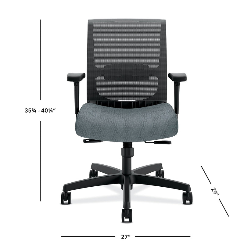 HON Convergence Fabric/Mesh Task Chair, Gray Pattern (HONCMY1AAPX25)
