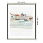 Amanti Art Seaside Tranquility I by Susan Pepe Wood Framed Wall Art Print, 33" x 41" (A42675537388)