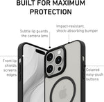 PEEL Bumper Series MagSafe Phone Case for iPhone 15 Pro Max Case, Shock Absorbing, Black (I15 PROMAX BUMPER BL)