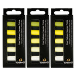 Rembrandt Soft Pastels Micro Sets, Cool Yellows, 5/Sets, 3 Sets/Bundle (RBX31820500-3)
