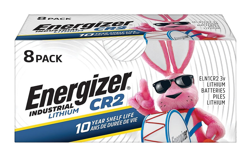 Energizer Industrial CR2 Lithium Batteries, 8/Pack (ELN1CR2-8)