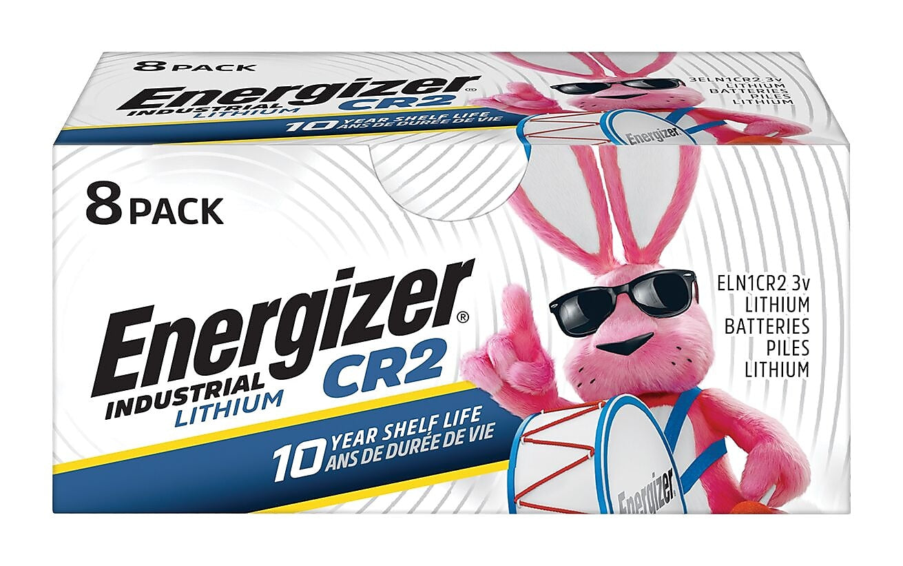 Energizer Industrial CR2 Lithium Batteries, 8/Pack (ELN1CR2-8)